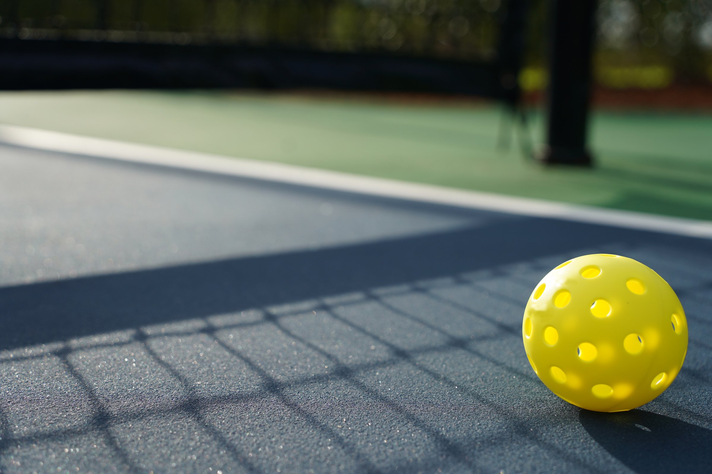 Pickleball on court